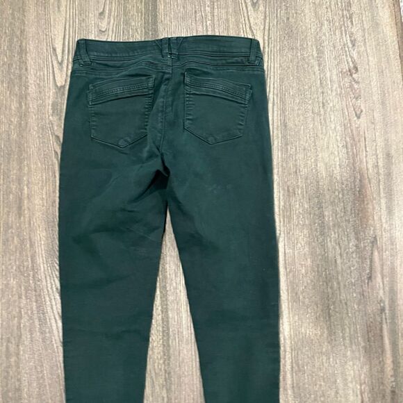 Democracy Ab Technology Skinny Pants Mid Rise Slim Ankle Stretch Green Size 6 - Picture 11 of 11